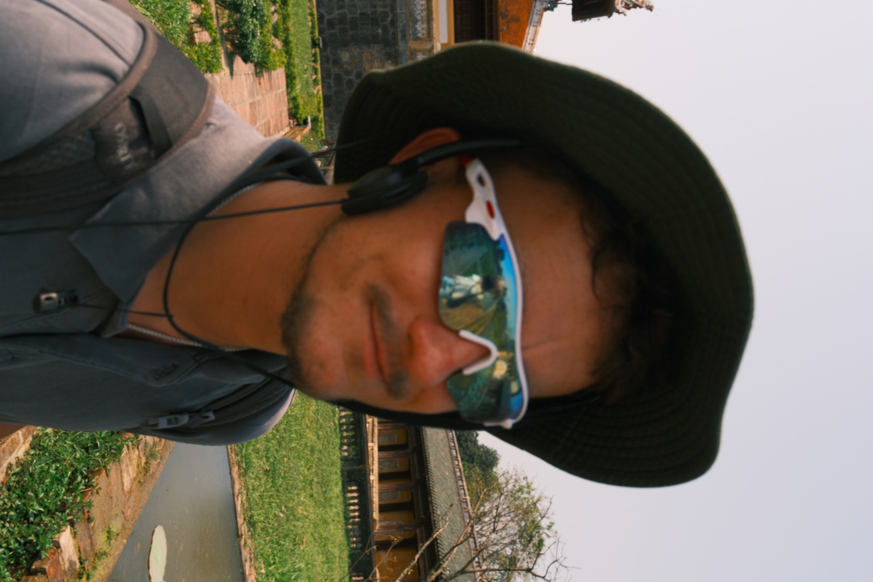 Ollie travelling in Hue, Vietnam